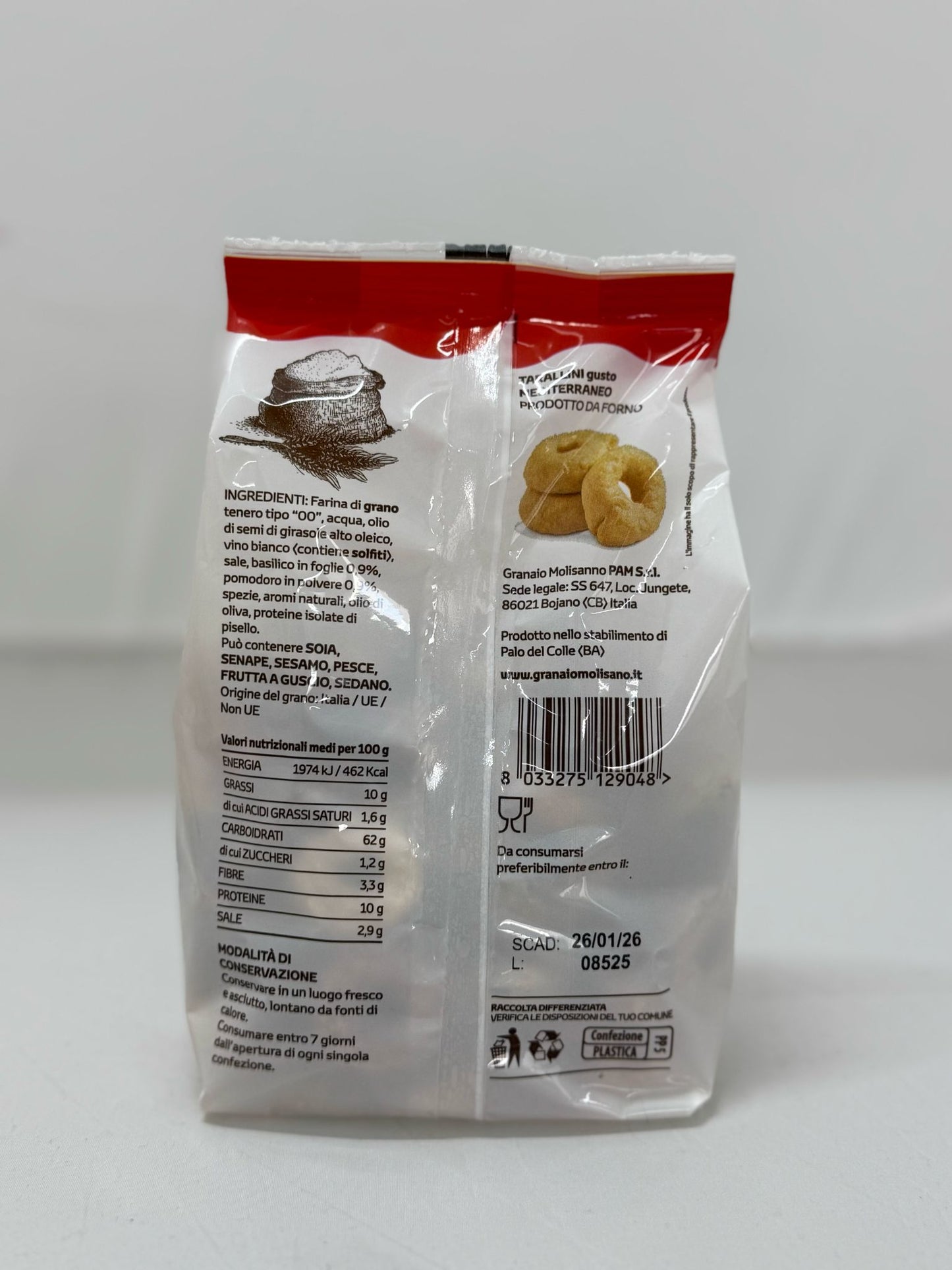Taralli al gusto mediterraneo - 250 g