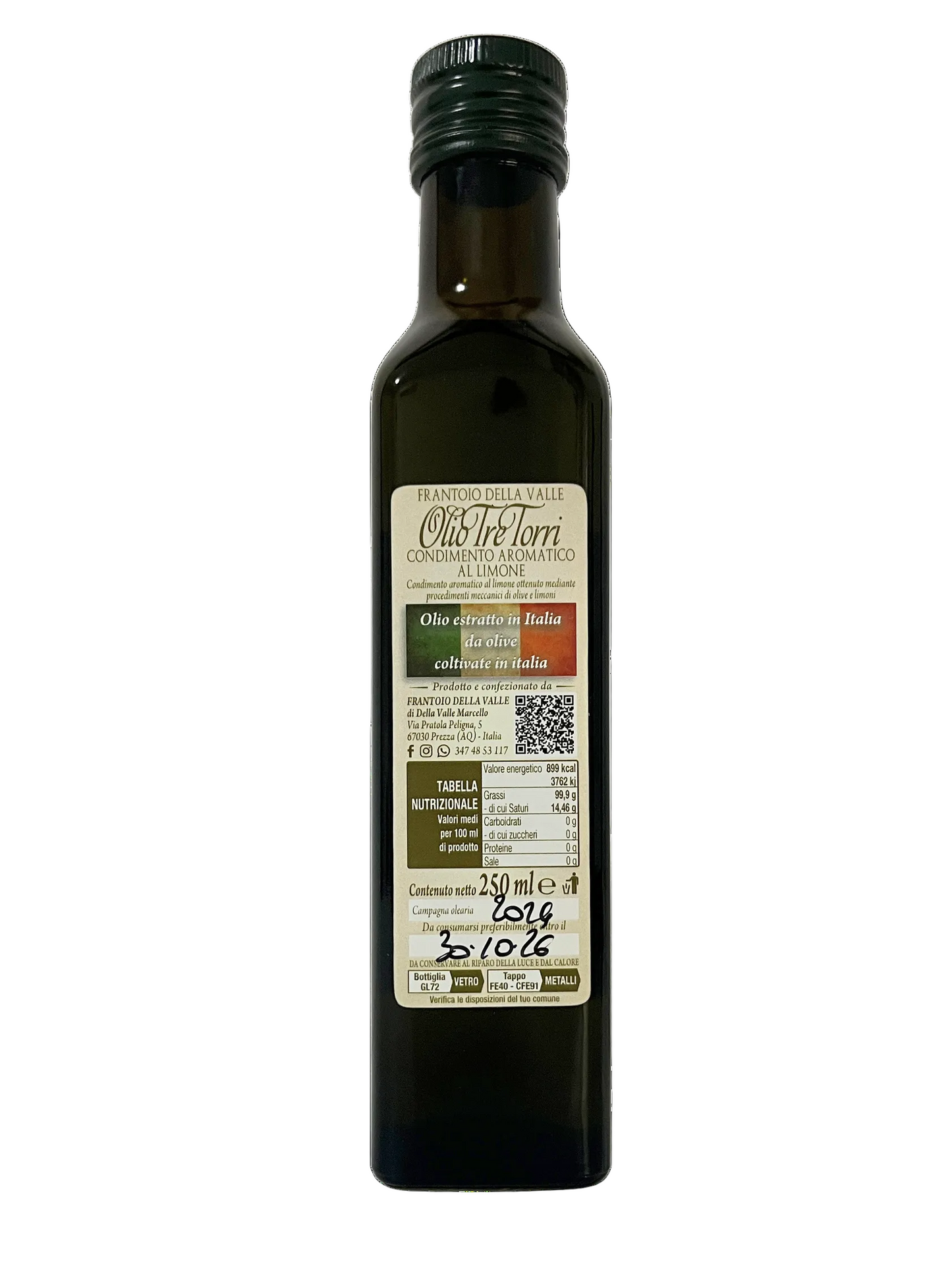 Extra Natives Olivenöl mit Zitronen - Tre Torri