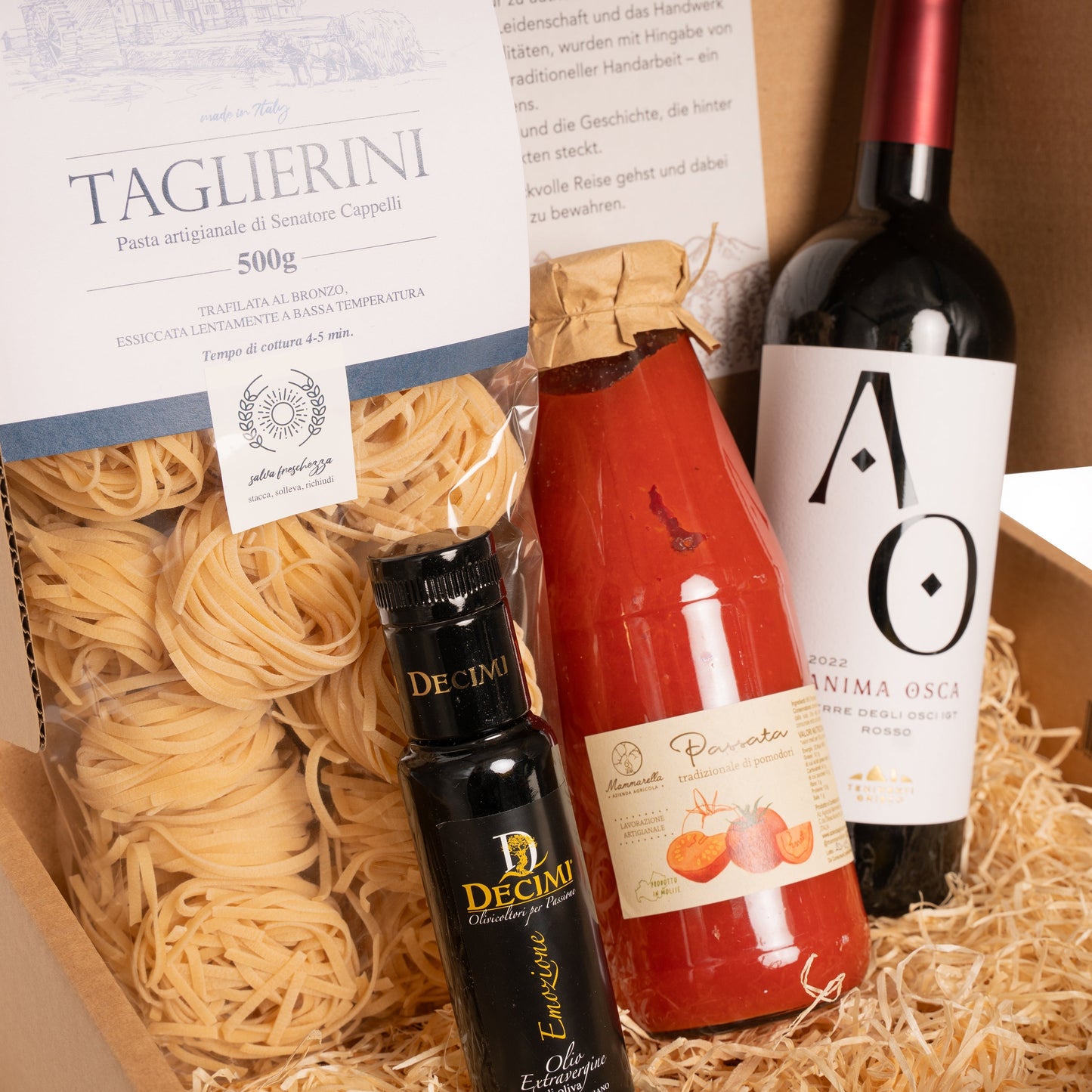 Geschenkbox "Stefano" – Ein romantischer Abend zu zweit - mit Rotwein