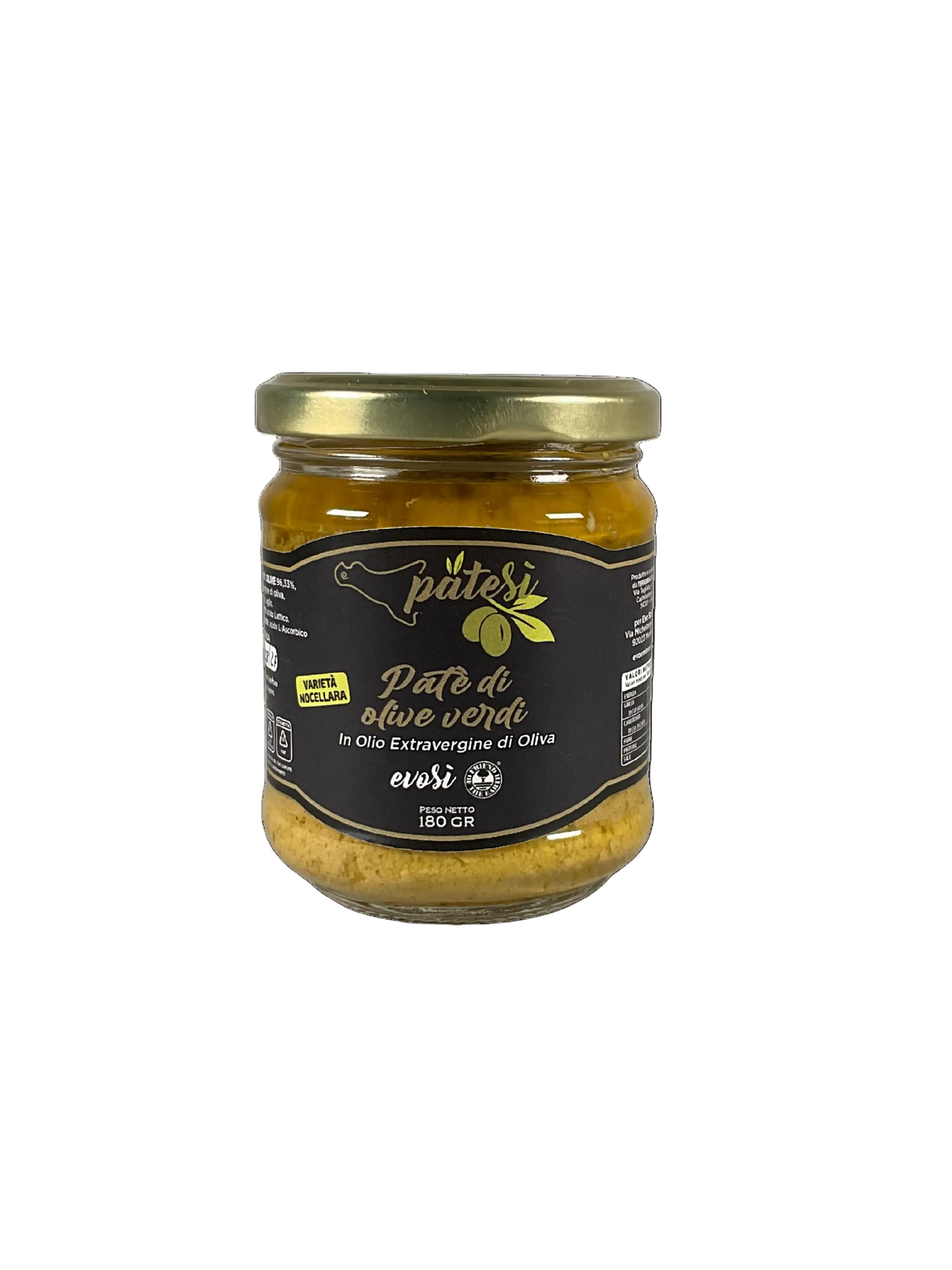 Patesì Aufstrich aus grünen Oliven