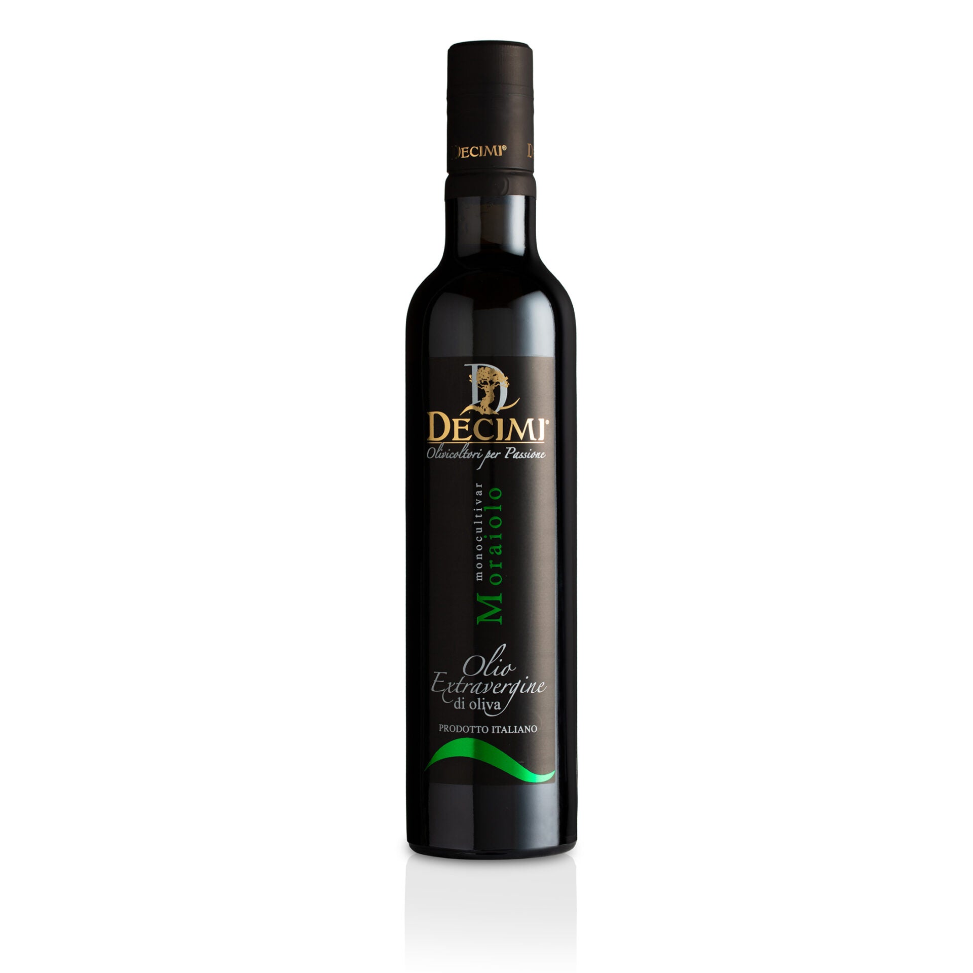 Decimi Olio Extra Vergine di Oliva Moraiolo – sortenreines italienisches natives Olivenöl extra aus der Moraiolo-Olive, 500 ml Flasche